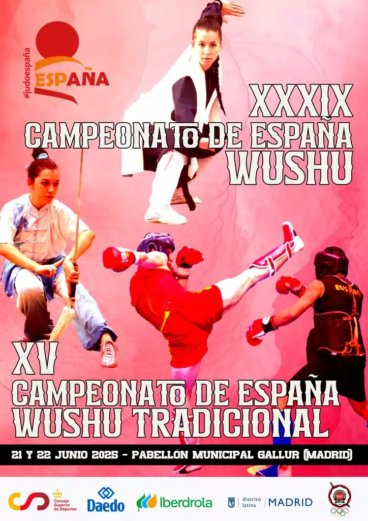 6 medallas para los deportistas Navarros en el Campeonato de España de Wushu. Madrid 21-06-25. FOTOS